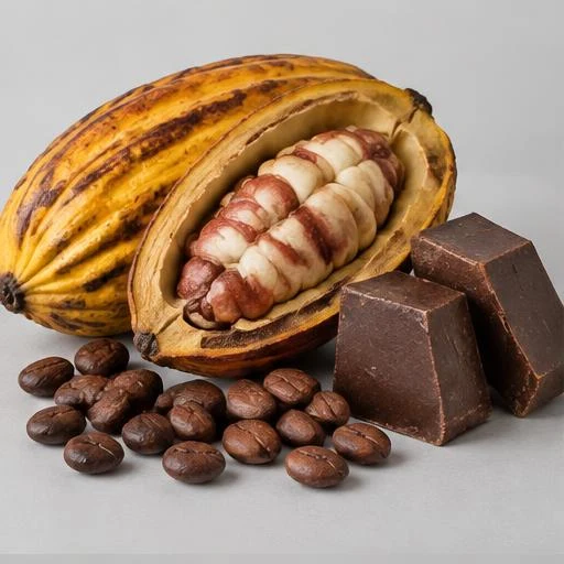 Imagen ilustrativa de cacao y chocolate dominicano