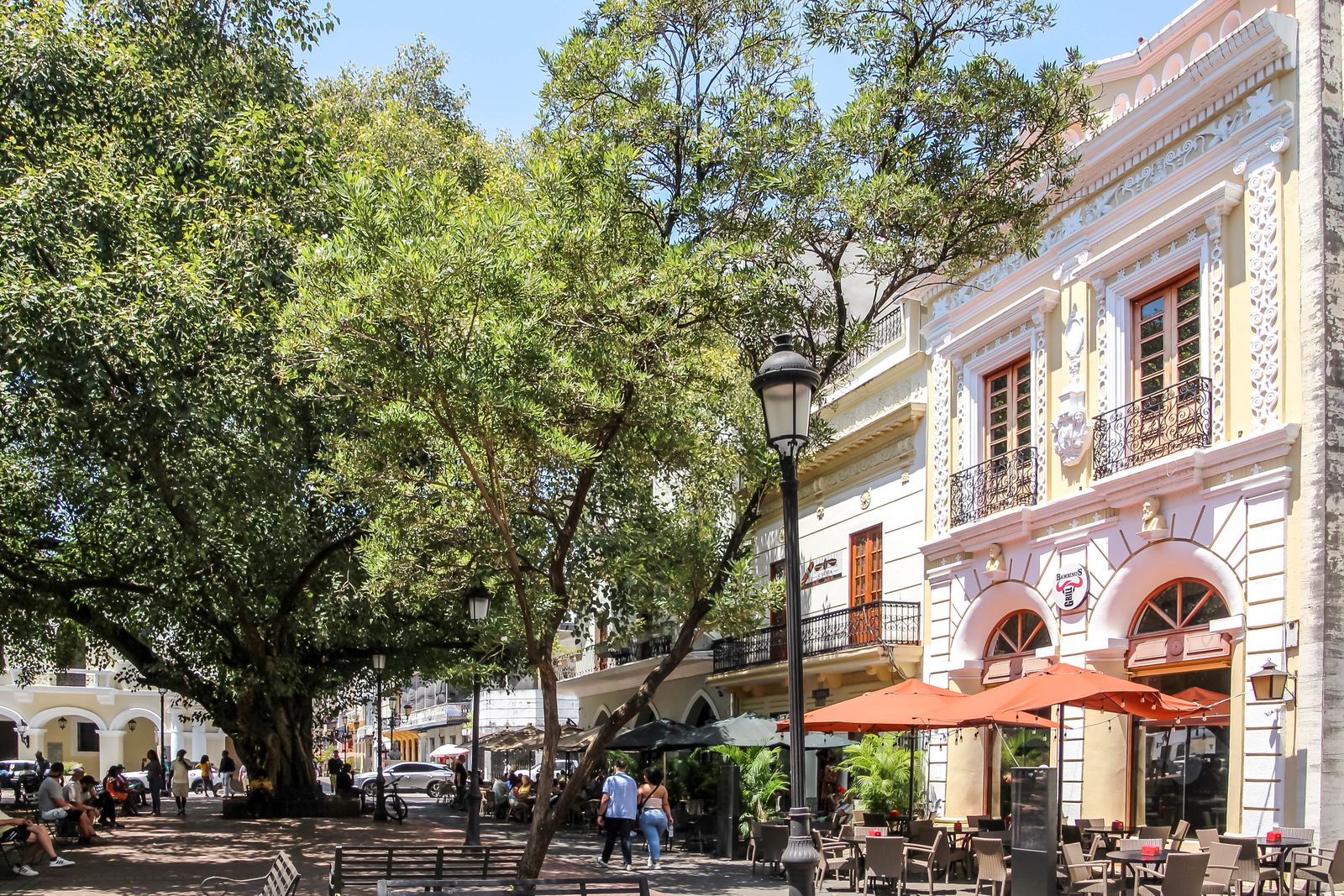 Parque Colón en la Ciudad Colonial de Santo Domingo